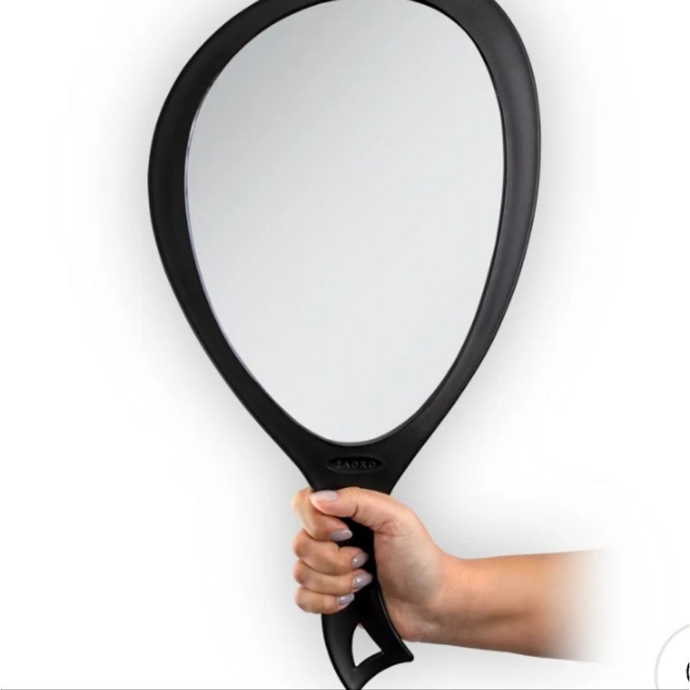 Zadro Black Handheld Mirror